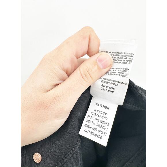 MOTHER The Insider Crop Step Fray Not Guilty Size 29 - Picture 4 of 7